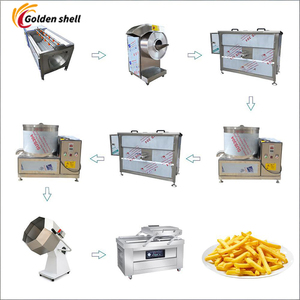 Línea de Producción de Procesamiento de Alimentos para Snacks, Sistema Multifunción para Freír, Escaldar y Cortar Papas Fritas y Chips de Batata - Product Image 2