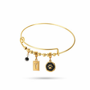 Pulsera de Acero Inoxidable Personalizada de Moda, Brazalete Ajustable con Dijes Intercambiables para <span class=keywords><strong>Mujer</strong></span> - Product Image 3