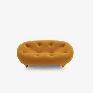 Sofá Moderno Minimalista en Forma de Media Luna, Sofá de Lujo con Respaldo Bajo y Forma Orgánica para Sala de Estar de Hotel - Product Image 5