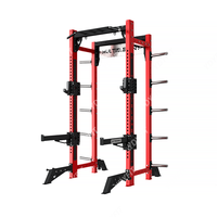 Machine Smith Commerciale en Acier Inoxydable pour Musculation avec Rack Semi-Complet pour Entraînement des Triceps et des Biceps