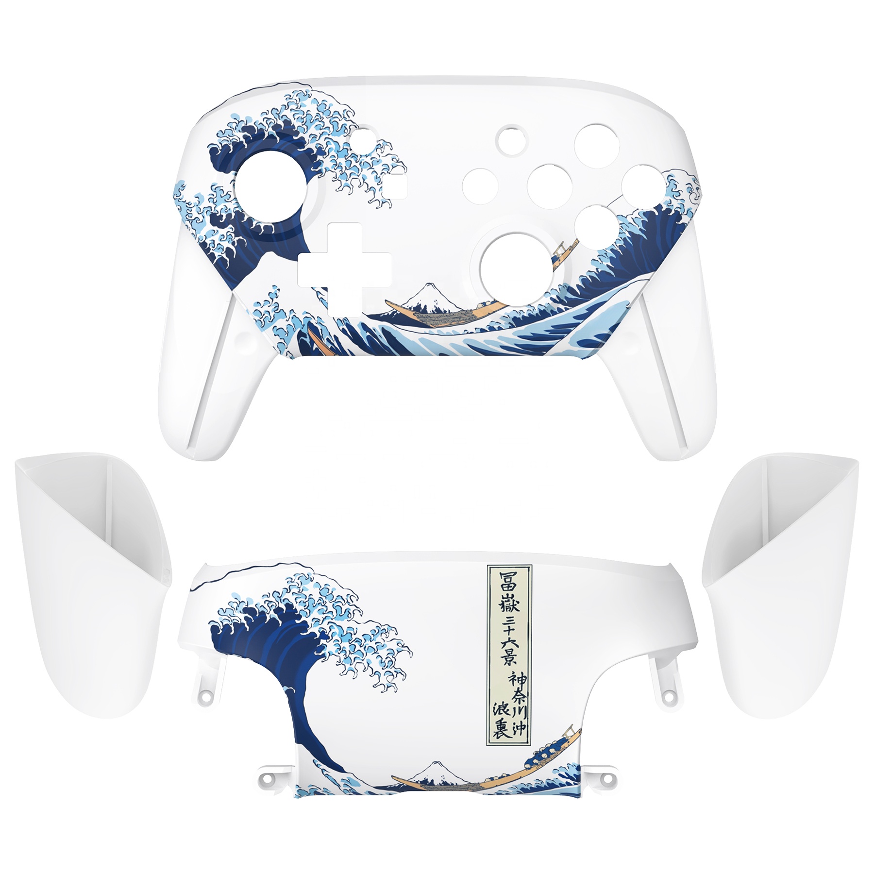 Soft Touch The Great Wave Off Kanagawa Pattern Full Shells