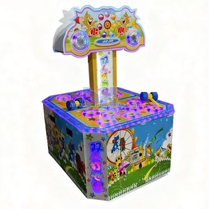 Máquina de Juego de Golpeo con Martillo para Niños Baihui Animation, Máquina Expendedora de Monedas de Oso Bebé, Plástico, Parque de Atracciones - Product Image 1