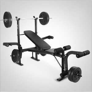 Station de musculation à domicile : Banc de musculation pour haltères et barres, support pour plaques de poids, idéal pour l'entraînement et les squats - Product Image 4