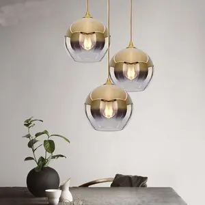 Dining Decorative Nordic Glass Lamp Kitchen Island Led Hanging Light Indoor Pendant Lamps