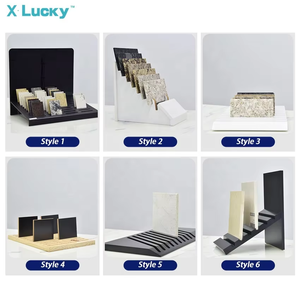 Countertop hiển thị giá khảm gốm sư tử đứng Thảm kim loại gỗ thạch anh cửa hàng showroom xoay đá cẩm thạch đứng gạch hiển thị - Product Image 5
