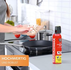 Extintor de Incendios para Automóvil XENOTEC Premium, Aerosol de 3 x 750 ml, Soportes de Pared con Montaje en Pared, Negro, Reutilizable, Hecho en China - Product Image 3