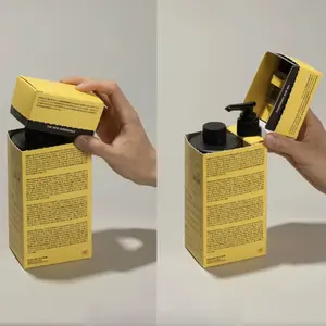 Kotak Kemasan Kosmetik Kertas Botol Losion Minyak Esensial Desain Khusus Kustom