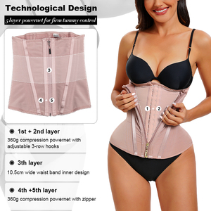 Cintura Cinchers Cintura Postparto <span class=keywords><strong>Fajas</strong></span> Abdomen Control Cintura Entrenador Corsé Cinturón Adelgazante Reloj de arena Faja para mujeres - Product Image 6