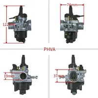 Carburateur Dellorto PHVA 17,5 mm pour Derbi Senda 50R DRD Gilera GSM SMT Tomos A55 50cc 80cc Scooter 2 temps - Remplacement OEM