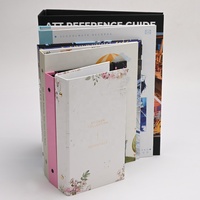 Organisateur de collection d'autocollants pour classeur à 6 anneaux à motif floral personnalisé, album de rangement à couverture rigide avec pochettes intérieures, OEM ODM, papeterie en gros