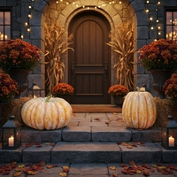 Grande décoration de citrouille en gros, citrouilles artificielles mates pour l'extérieur, décoration réaliste d'Halloween, citrouille en plastique