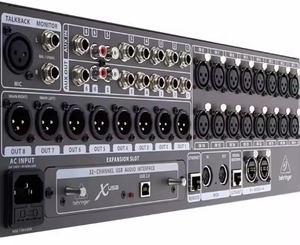 Behringer x32 giá kỹ thuật số Mixer 32 kênh 16 XLR Mic/Dòng đầu vào vỏ kim loại thụ động phòng thu âm nhạc thiết bị - Product Image 3