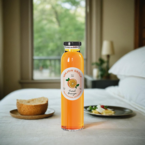 <span class=keywords><strong>Bottiglia</strong></span> per bere <span class=keywords><strong>acqua</strong></span> da tè trasparente da 350ml <span class=keywords><strong>bottiglia</strong></span> di <span class=keywords><strong>vetro</strong></span> per succo di caffè con coperchio a vite in metallo 4 pezzi borsa di carta - Product Image 2