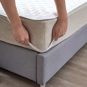 Прямая Продажа с фабрики, белый гипоаллергенный стеганый матрас, водонепроницаемый чехол для кровати Twin King Queen-size, вязаная техника - Product Image 3