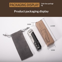 Couteau multi-outils en acier inoxydable, ciseaux pliants, outil utilitaire de camping en plein air, vente en gros