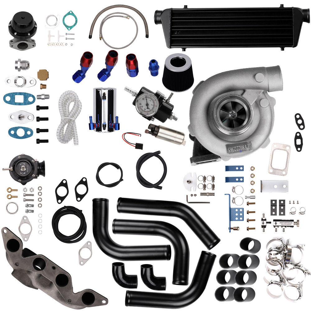 MaXpeedingrods T04E Turbo Kit Wastegate+Intercooler+Manifold 11PCS Kit for Honda Civic D17 EX Auto Parts Image 4