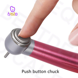 Màu hồng tốc độ cao tay khoan mô-men xoắn đầu thép không gỉ tuabin không khí công cụ đánh bóng nha khoa thiết bị - Product Image 3