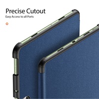 Étui DUX DUCIS série Domo pour OnePlus Pad Go avec support pour stylet, mise en veille/réveil automatique, antichoc pour Oppo Pad 2