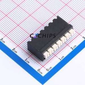 JL212R-SMT-35007BP1 Spring Terminal Block SMD,P=3.5mm Connector ( Construction: 1x7P )( Pitch: 3.5mm )( Color: Black ) - Product Image 1