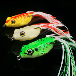 WEIHE 4cm 5.5g <span class=keywords><strong>grenouille</strong></span> appât <span class=keywords><strong>brochet</strong></span> Wobblers Pesca doux <span class=keywords><strong>grenouille</strong></span> appât de pêche flottant réaliste doux <span class=keywords><strong>leurre</strong></span> de pêche - Product Image 2