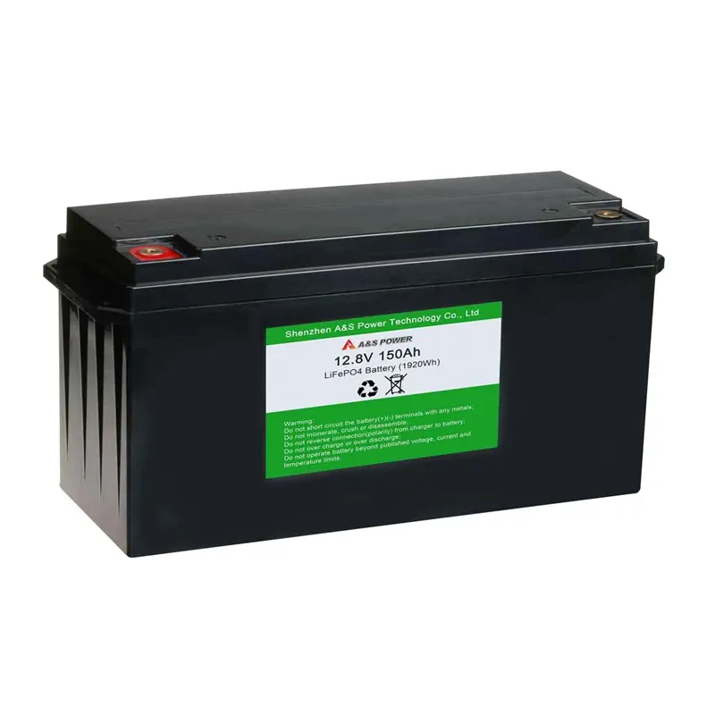 Rechargeable LFP Lithium Iron Phosphate Battery Pack 12V 12.8V 150Ah Lifepo4 Battery for Boat