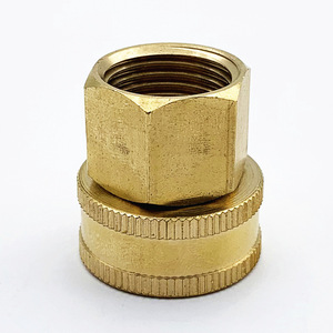 Adaptateur de tuyau d'arrosage en laiton, fileté Ght 3/4 pouces à 1/2 pouce Npt, pour outils d'arrosage - Product Image 4