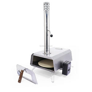 عالية الجودة المحمولة الفولاذ المقاوم للصدأ بيليه البيتزا فرن التخييم في الهواء الطلق النمط الحديث مسحوق المغلفة النهاية شواء الفحم الكهربائية - Product Image 4