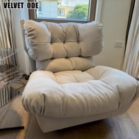 Canapé Milano Cloud - Canapé Lounge Simple en Peluche Beige Capitonné Moderne Confortable Siège d'Accent pour Salon Décoration Intérieure