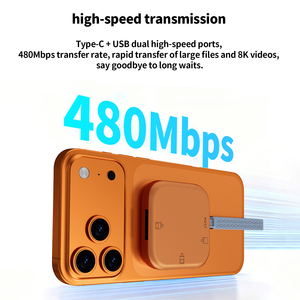 เครื่องอ่านการ์ด 3 in 1 แบบ Type C สำหรับอ่านการ์ด SD TF ภายนอก ใช้ได้กับ iPhone กล้อง DSLR โดรน และ PDA - Product Image 3