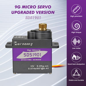 Ml 90S Mini Servomotor 9kgf. Cm 0.06S/60 8.4V Coreless Metaal Hoge Koppel Micro Rc <span class=keywords><strong>Servo</strong></span> 'S Hoge Precisie Rc Vliegtuigonderdelen - Product Image 2