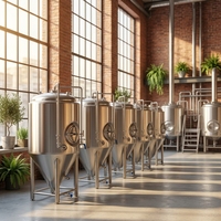 Fermenteur conique de 200 L en acier inoxydable, réservoir de fermentation sous pression pour brasserie artisanale