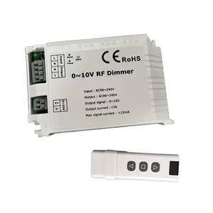 Dimer controle remoto 220v sem fio 0-10v, controle por dimmer 0-10v para tiras de led