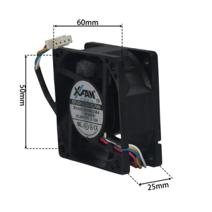 พัดลมระบายความร้อนอินเวอร์เตอร์ <span class=keywords><strong>XFAN</strong></span> QFR0912UHE ของแท้ 48V 0.18A 6025 ผลิตในจีน พัดลมระบายความร้อนหม้อน้ำ ขายส่งสินค้า - Product Image 3