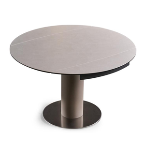 غرفة طعام حديثة فاخرة بطراز بسيط مع صفيحة صخرية صناعية سميكة طقم زين بسطح طاولة - Product Image 1