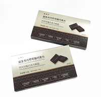 Vente en gros de barres chocolatées noires personnalisées OEM/ODM pour adultes, enrichies en prébiotiques et peptides de collagène, avec extrait de haricot blanc