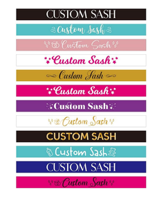 Custom Sash Make Your Own Sash 3.15" Wide X 35" Long From Shoulder to Hip for <strong>Birthday</strong> Wedding Occassion - Product Image 1