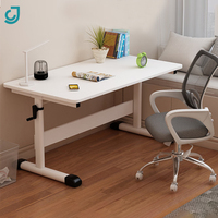 Étudiant étude blanc hauteur réglable ordinateur de bureau en bois moderne pas cher roues mobiles bureaux d'ordinateur support pour ordinateur portable à vendre