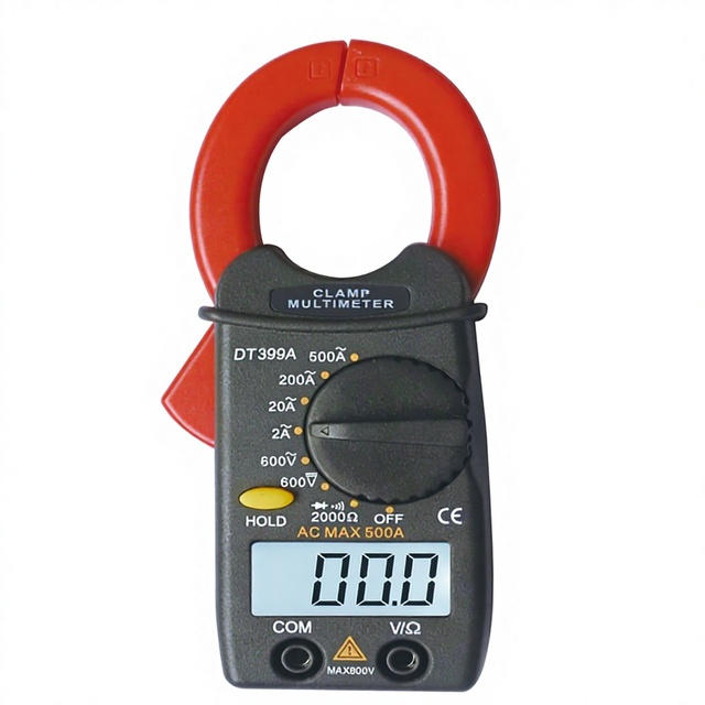 DT399A High-Precision Counting Automatic Range Digital Clamp Meter Resistance 2000 Resistance Range 0.1-600V Voltage