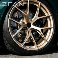 Jantes en alliage forgé sur mesure ZFAN 18-19" 5x112 en aluminium 6061-T6 argentées pour Mercedes Classe E Classe C