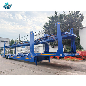 LUYI 8 <span class=keywords><strong>places</strong></span> Européenne Voiture Transport Remorque Double Plancher BPW <span class=keywords><strong>2</strong></span> Essieux Acier Transporteur Semi Remorque à <span class=keywords><strong>vendre</strong></span> - Product Image 2