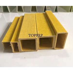 ท่อรูปสี่เหลี่ยมผืนผ้าที่เสริมแรงด้วยไฟเบอร์กลาสแบบ FRP Pultrusion - Product Image 2