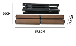 Lightweight Aluminum <strong>Table</strong> with Height Adjustment Compact <strong>Foldable</strong> Design for <strong>Small</strong> Space Easy Carry - Product Image 6