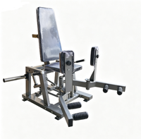 Appareil commercial pour adducteurs de la hanche et cuisses externes avec exercices pour le dos et la poitrine, à charge par plaques, pour l'entraînement du bas du corps