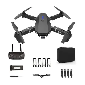 E88 Pro Drone 4K Dual Máy Ảnh VR 3D Chế Độ 15 Phút Bay Pin Dài Phạm Vi FPV RC Có Thể Gập Lại Mini Drone