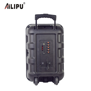 Dj Sound System 12 Inch Sub Woofer <strong>Ring</strong> Light Karaoke Big Amplifier Wireless Trolley Speaker with FM - Product Image 6