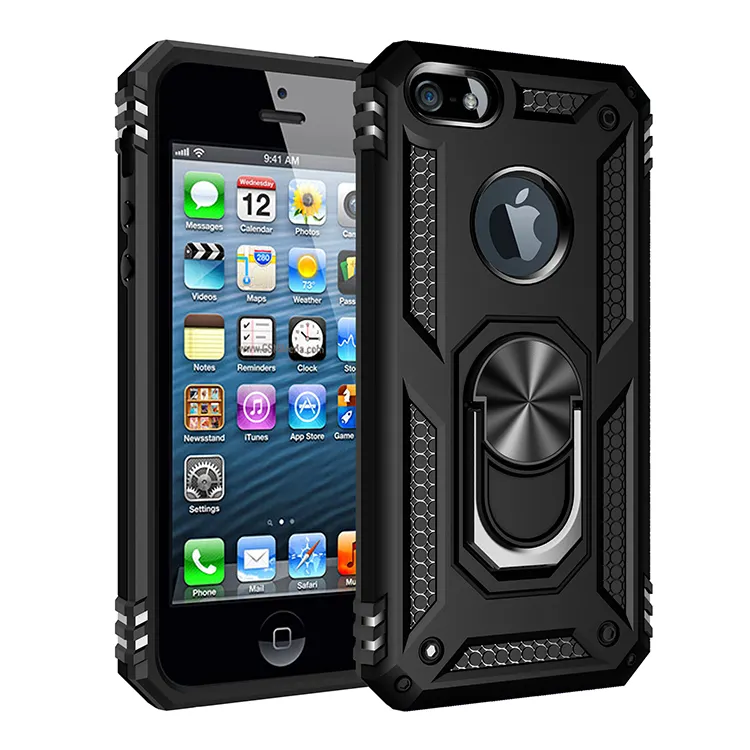 ShanHai For iPhone5 Cases Military Grade Cases For iPhone 5/5S Shockproof Rugged Armor Cover For Apple 5 Kickstand Coque Skins