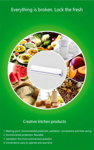 Distributeur de <span class=keywords><strong>film</strong></span> alimentaire réutilisable avec <span class=keywords><strong>film</strong></span> plastique Slide Cutter Life <span class=keywords><strong>Hack</strong></span> Gadgets pour la cuisine à domicile - Product Image 6