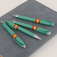 Bolígrafo Personalizado con Anillo de Color de Bandera, Diseño de 3 Anillos con Diseño de País, Logotipo Personalizado, Bolígrafo Promocional