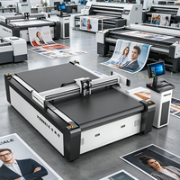Máquina de corte de PVC de plástico con cuchillo oscilante CNC YANSHI para publicidad de cajas corrugadas y maquinaria de procesamiento de papel de tablero KT