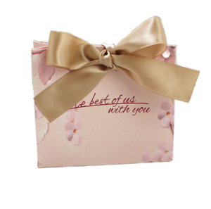 Bolsas de Papel Kraft Portátiles con Lazo, Recuerdos de Boda para Invitados, Baby Shower, Navidad, Bolsas de Regalo para Empaque - Product Image 5